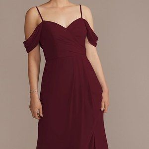 David's Bridal Wine Dress